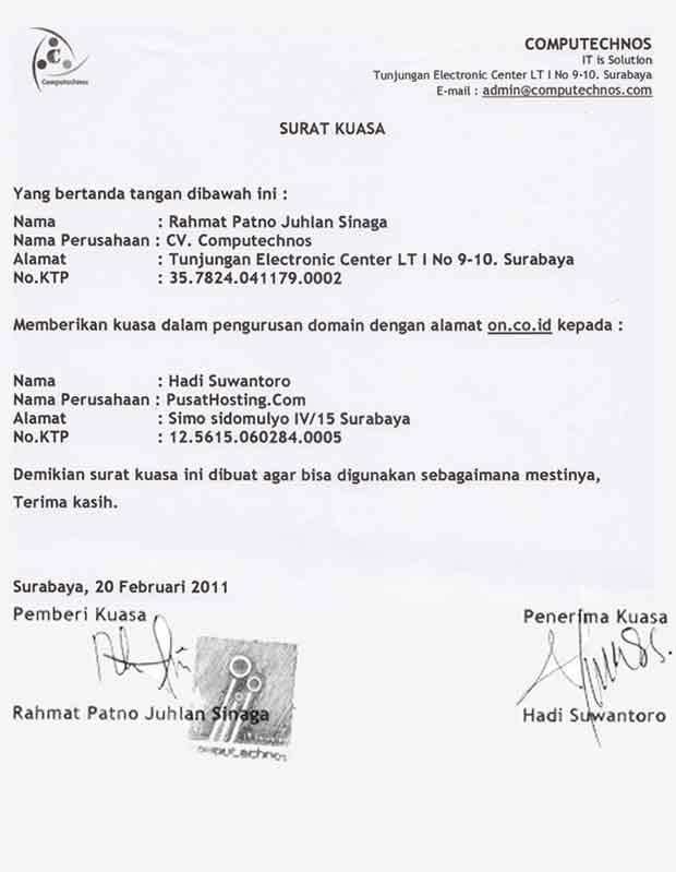 Contoh Surat Kuasa Pengambilan Ijazah Sekolah Contoh Artikel